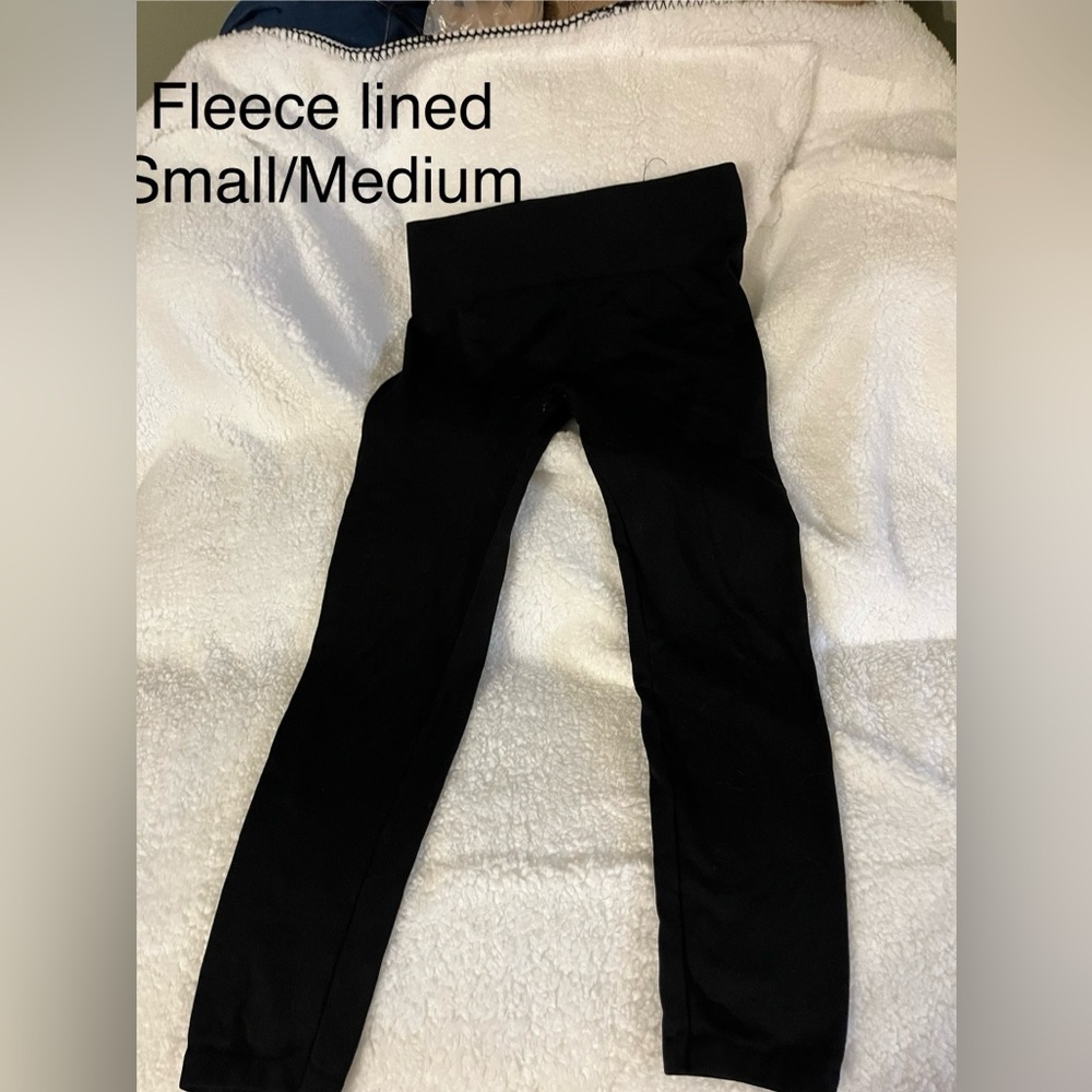 Black Fleeced Lined Leggings